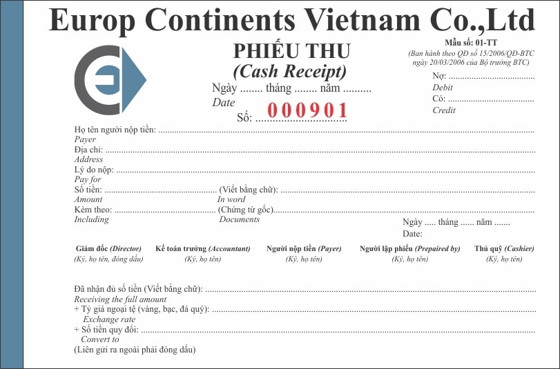 hóa đơn bán lẻ