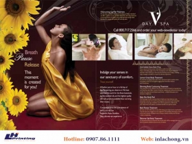 Mẫu tờ rơi Spa ấn tượng