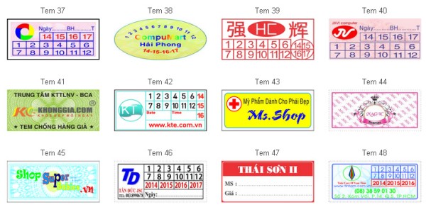 Tìm hiểu kích thước khi in tem bảo hành